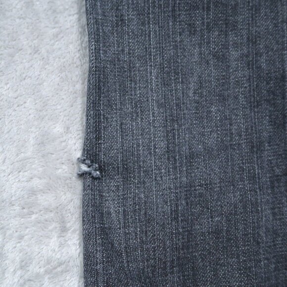 Levis 505 Jeans Mens 34x30 Black Straight Fit Whiskering Preppy Edgy Goth 36x30 - Picture 8 of 16